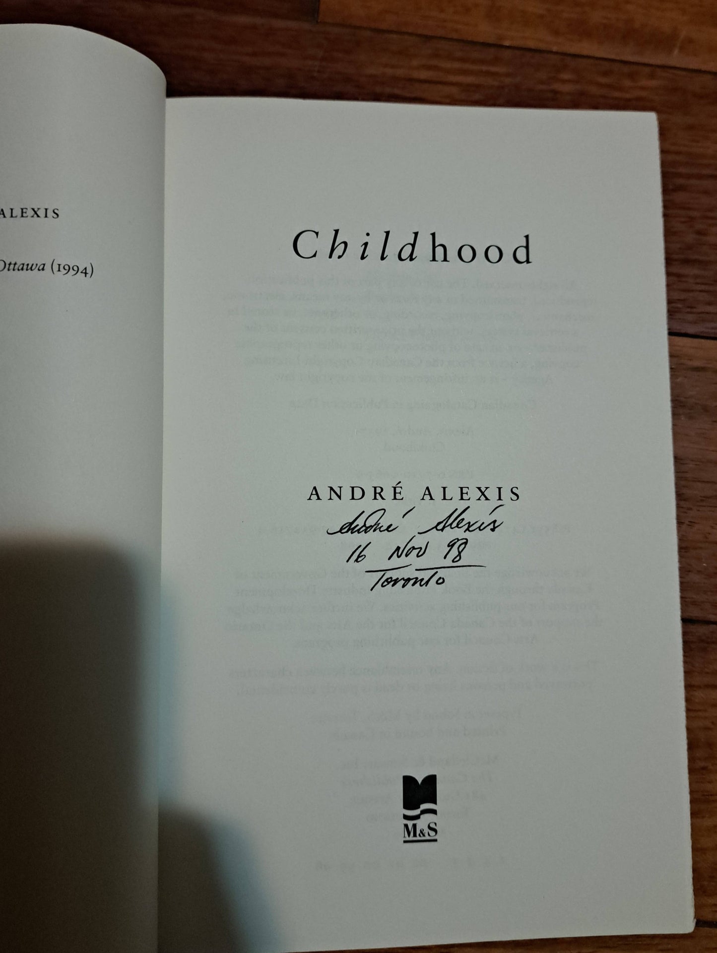 Childhood by Andre Alexis