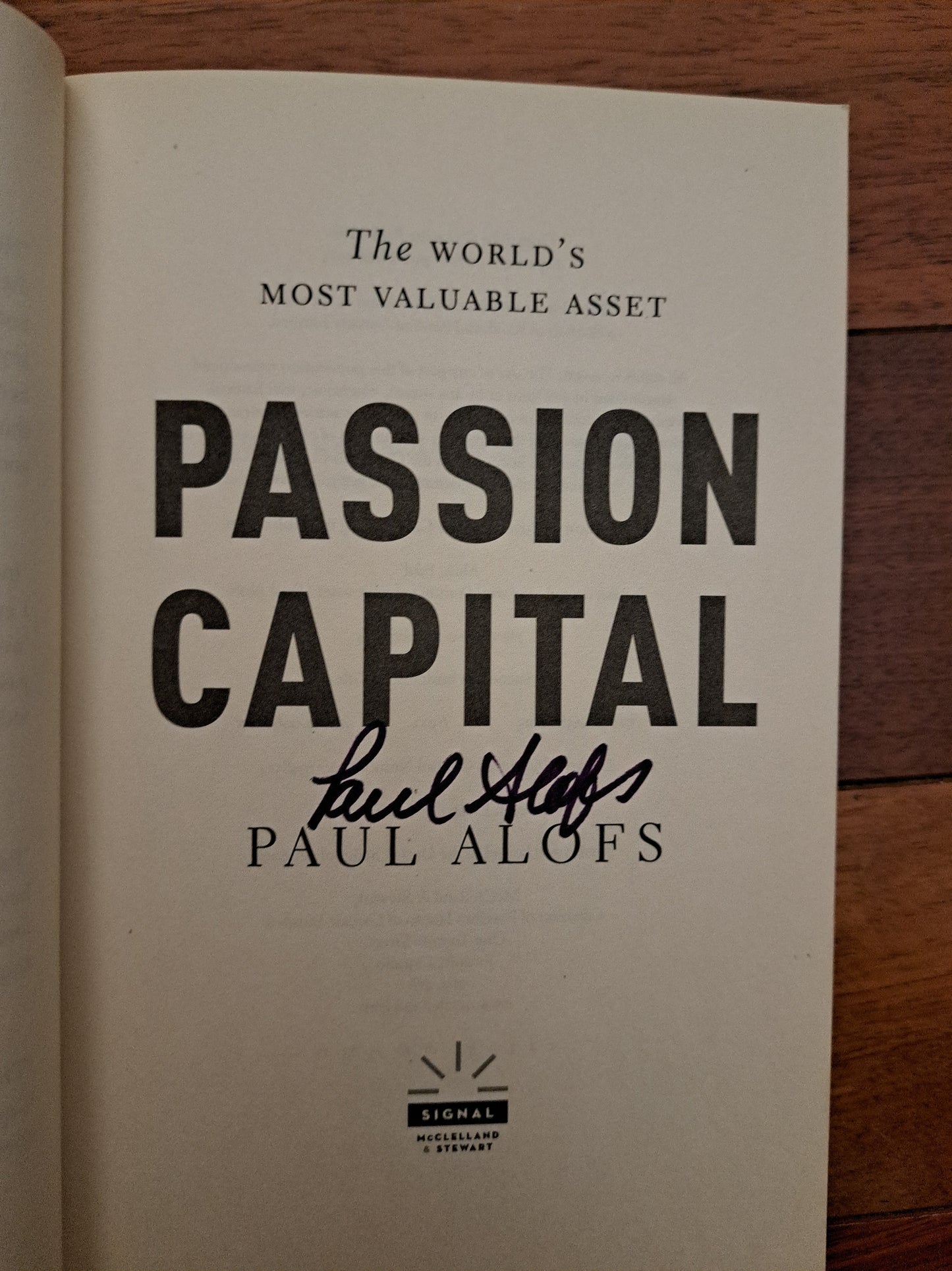 Passion Capital by Paul Alofs