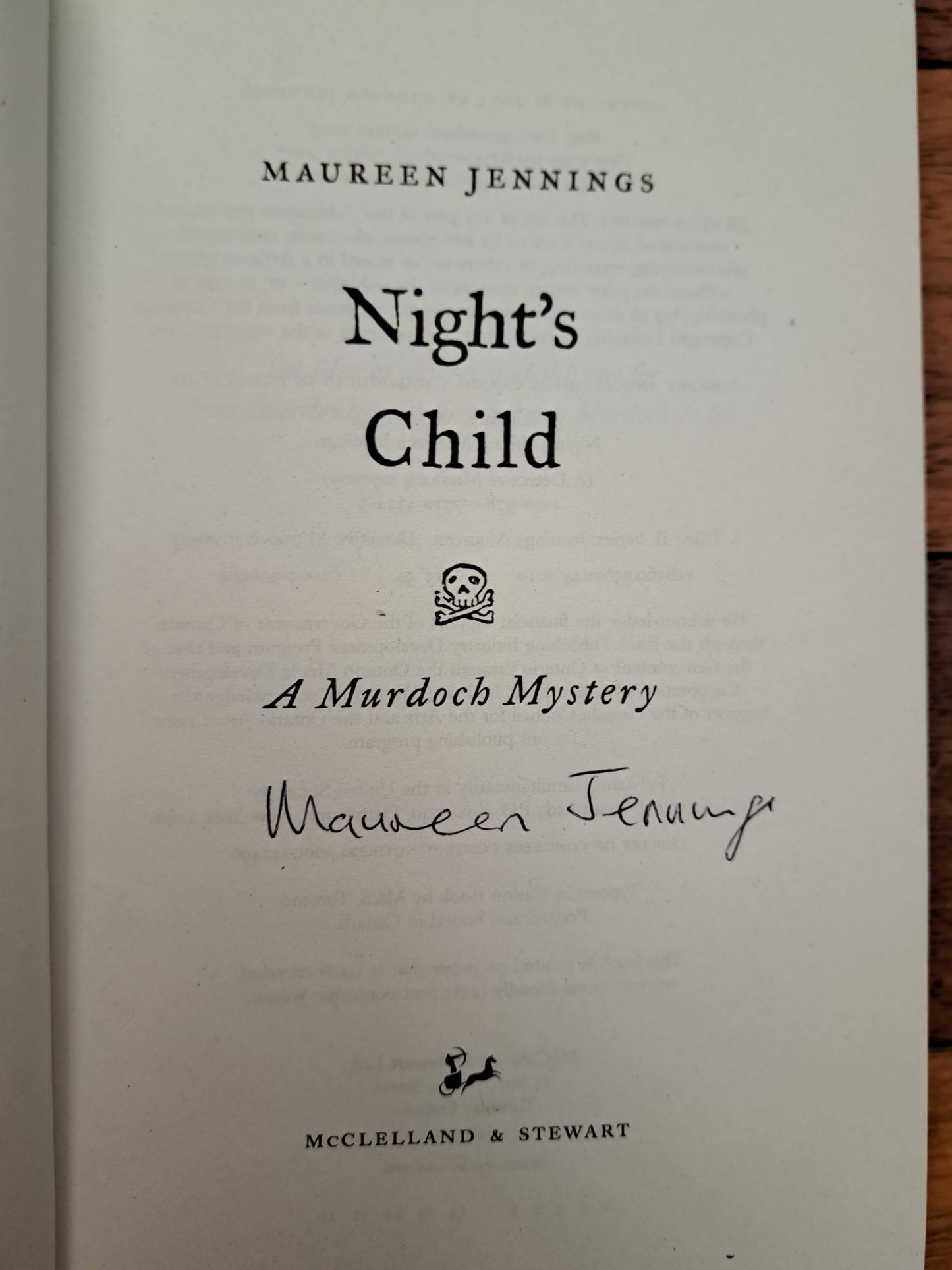 Night's Child by Maureen Jennings