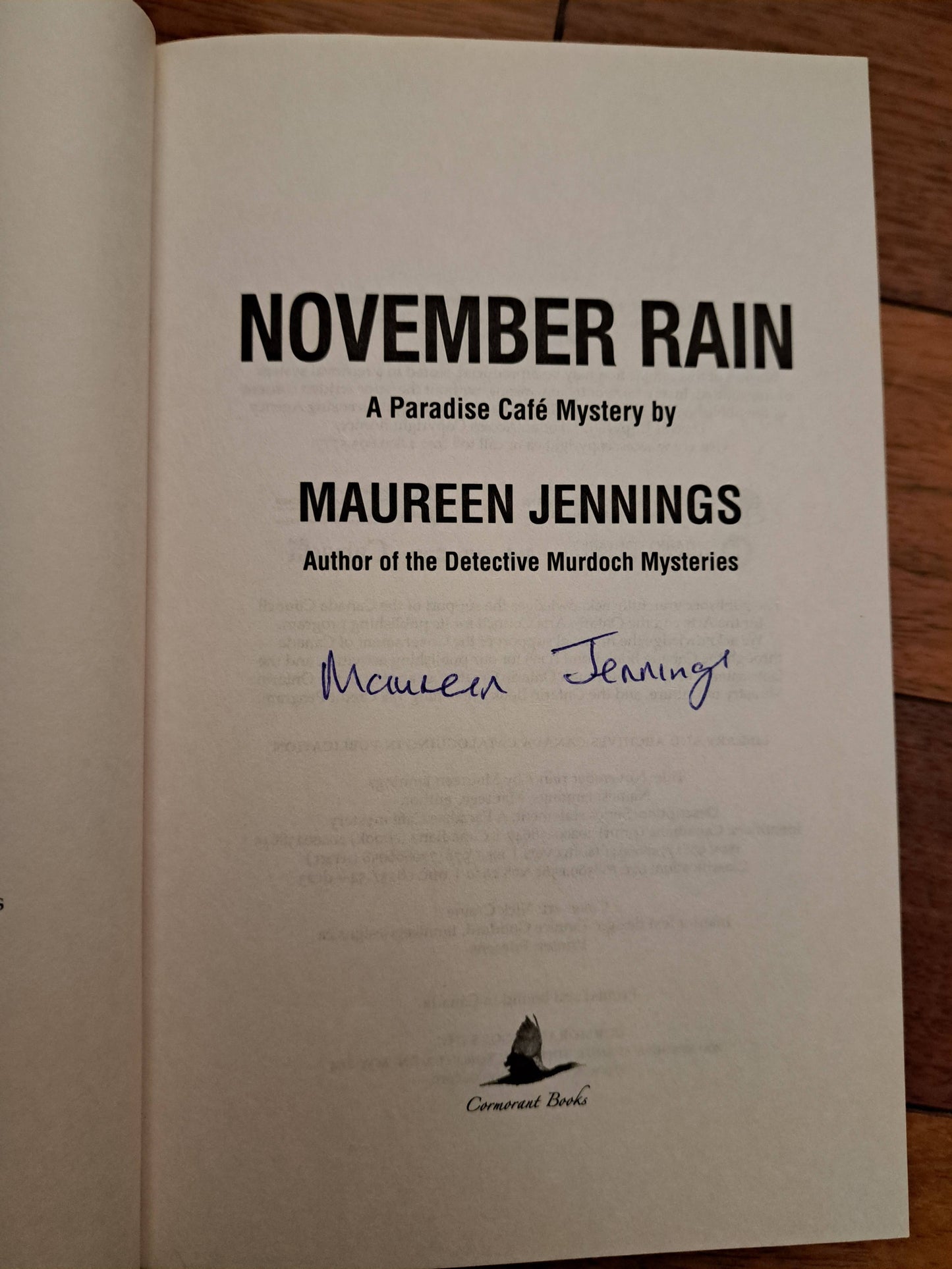 November Rain by Maureen Jennings