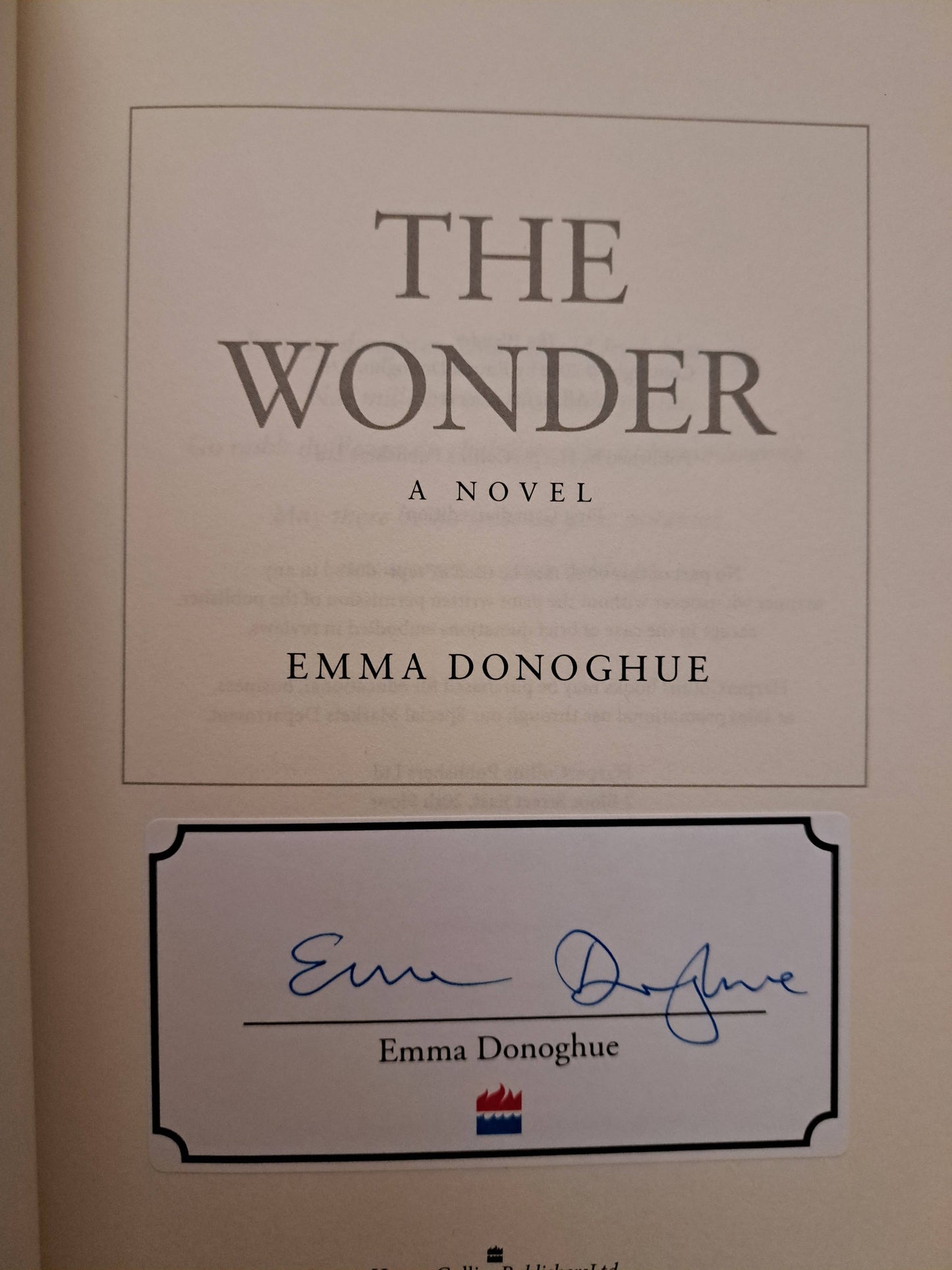 The Wonder by Emma Donoghue