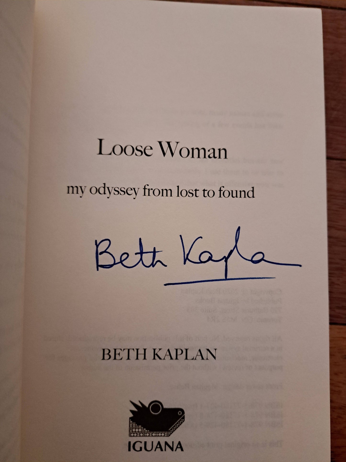 Loose Woman by Beth Kaplan