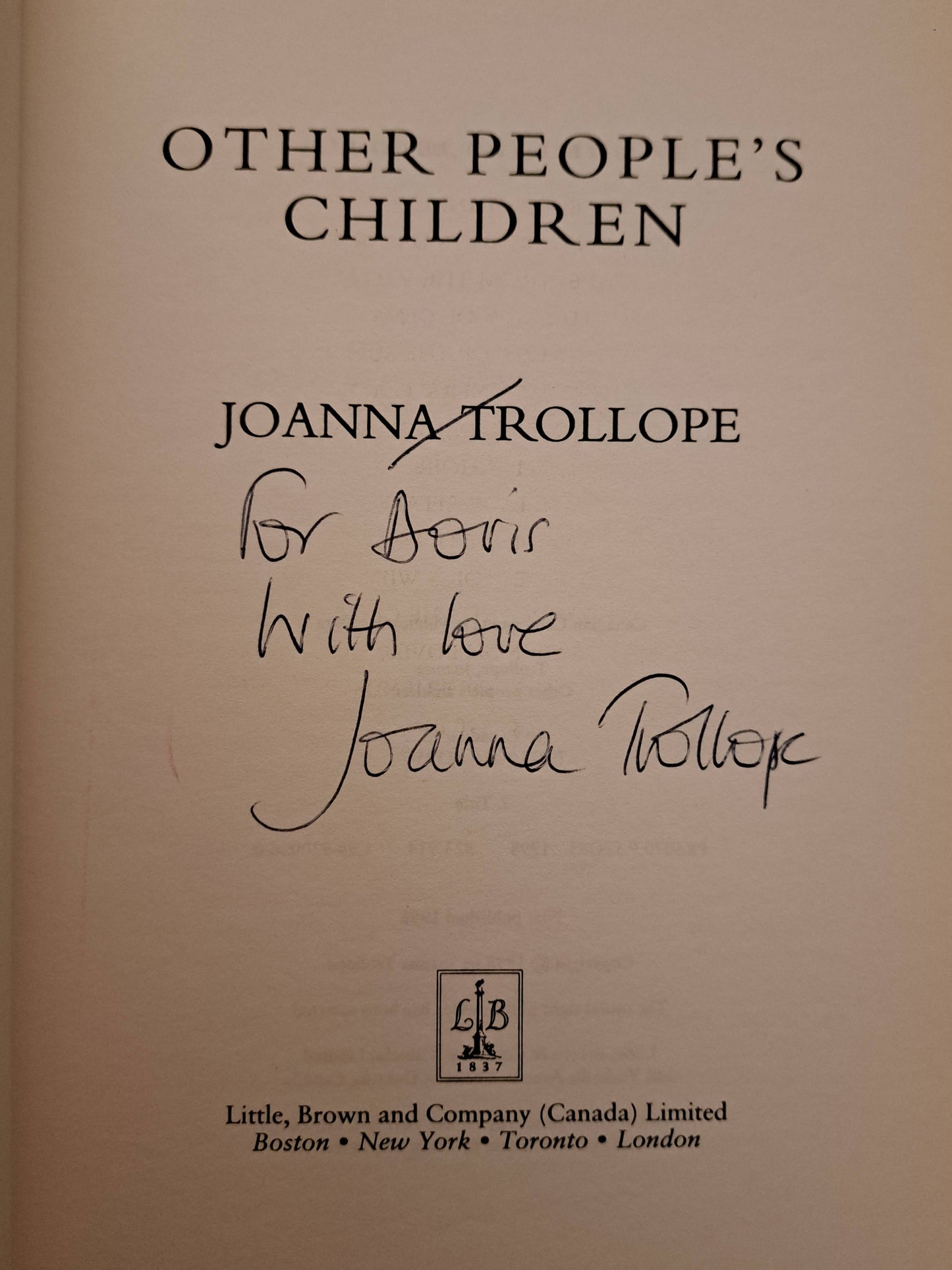 Other People's Children by Joanna Trollope