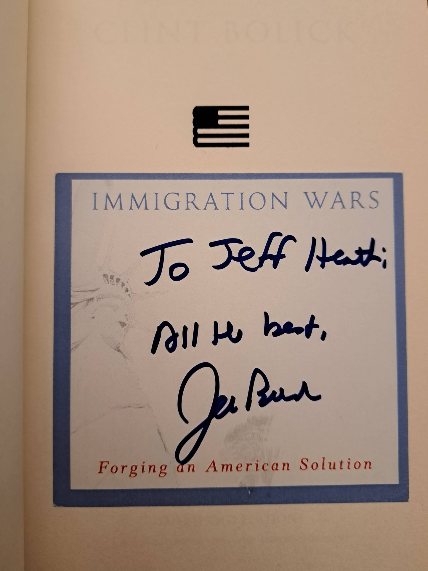Immigration Wars by Clint Bolick and Jeb Bush