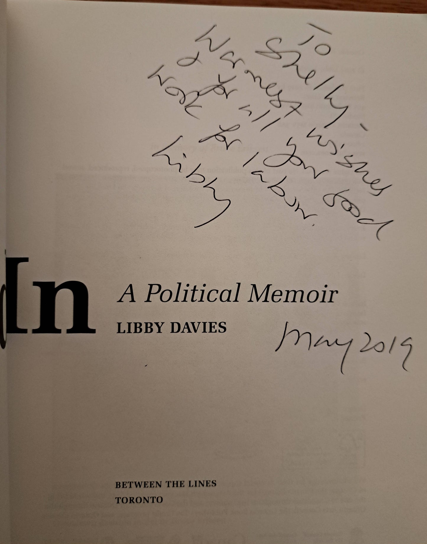 Outside In by Libby Davies
