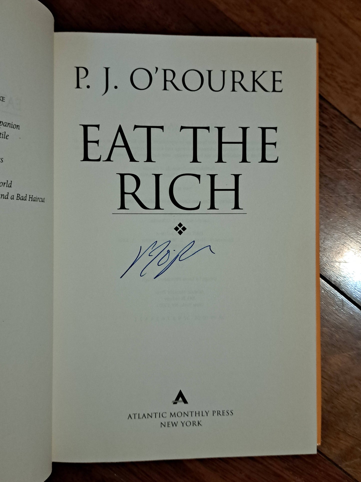 Eat the Rich by PJ O'Rourke