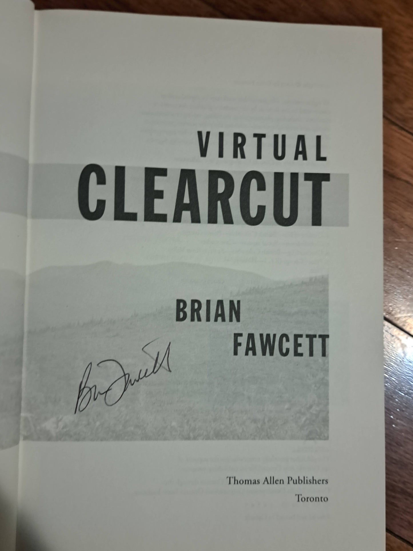 Virtual Clearcut by Brian Fawcett