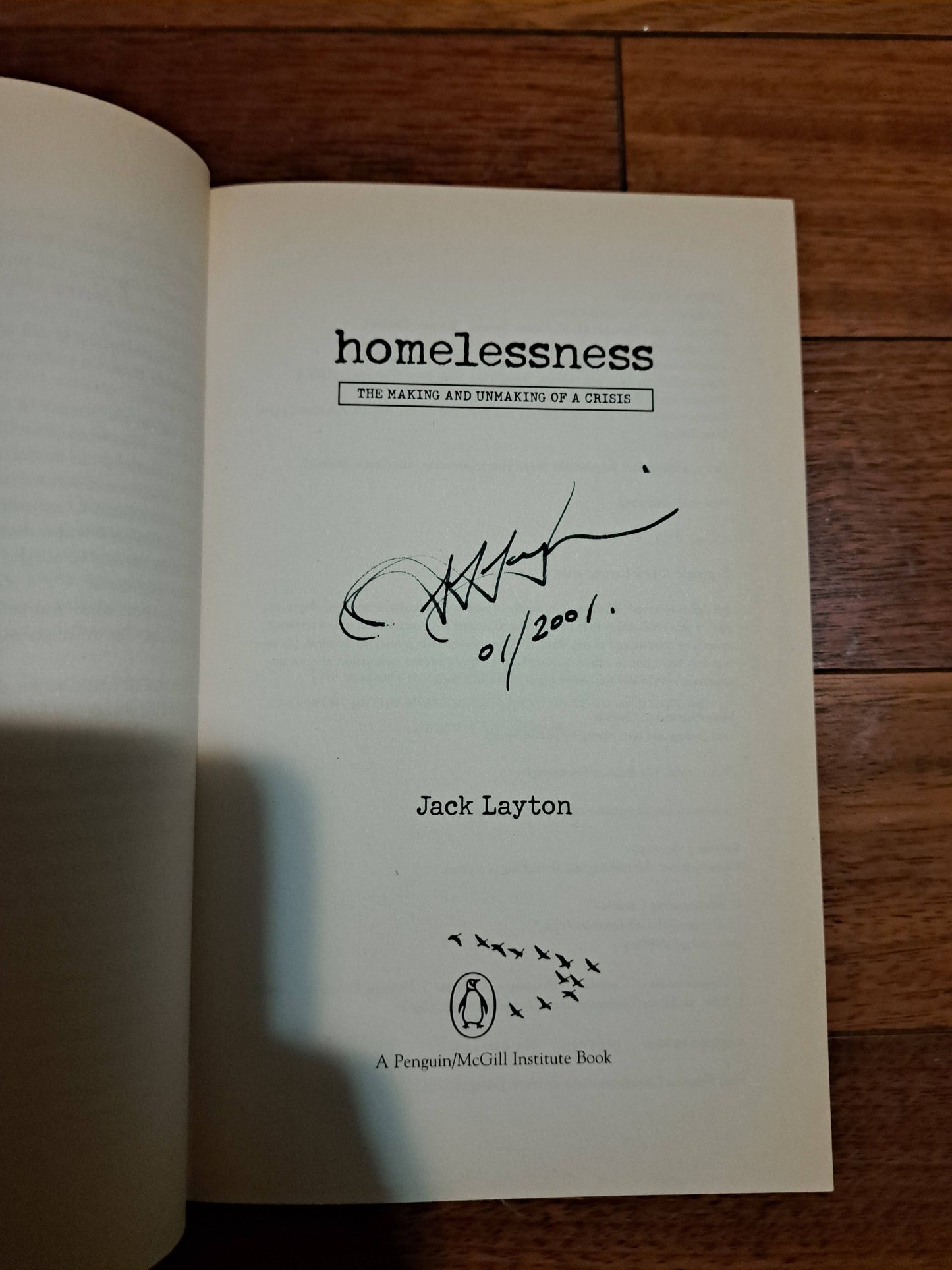 Homelessness by Jack Layton