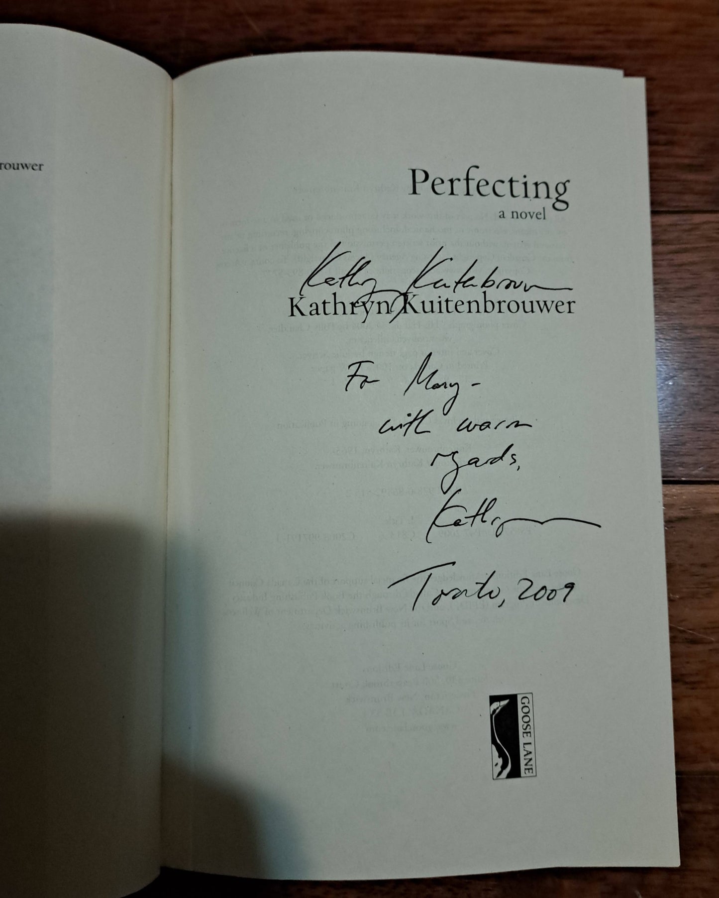 Perfecting by Kathryn Kuitenbrouwer
