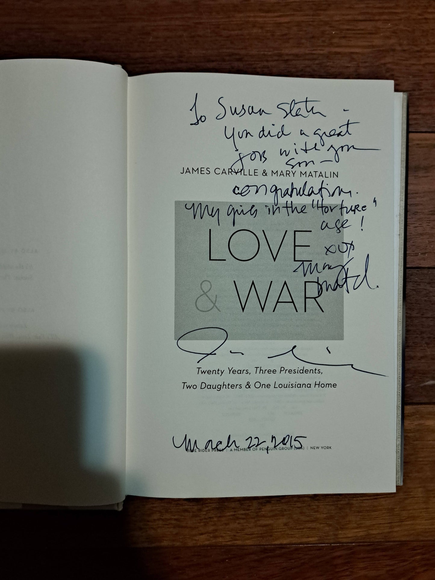 Love and War by James Carville and Mary Matalin