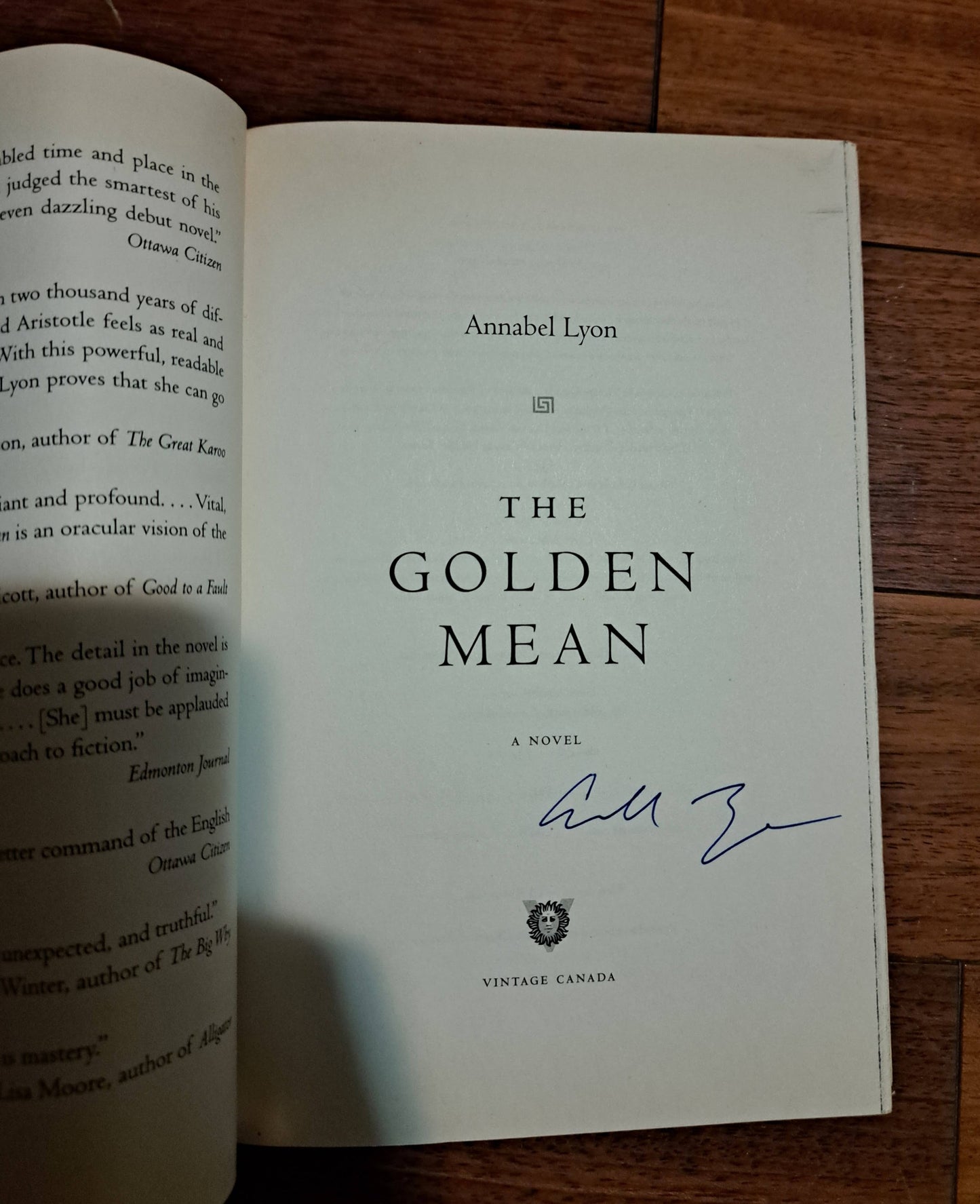 A Golden Mean by Annabel Lyon