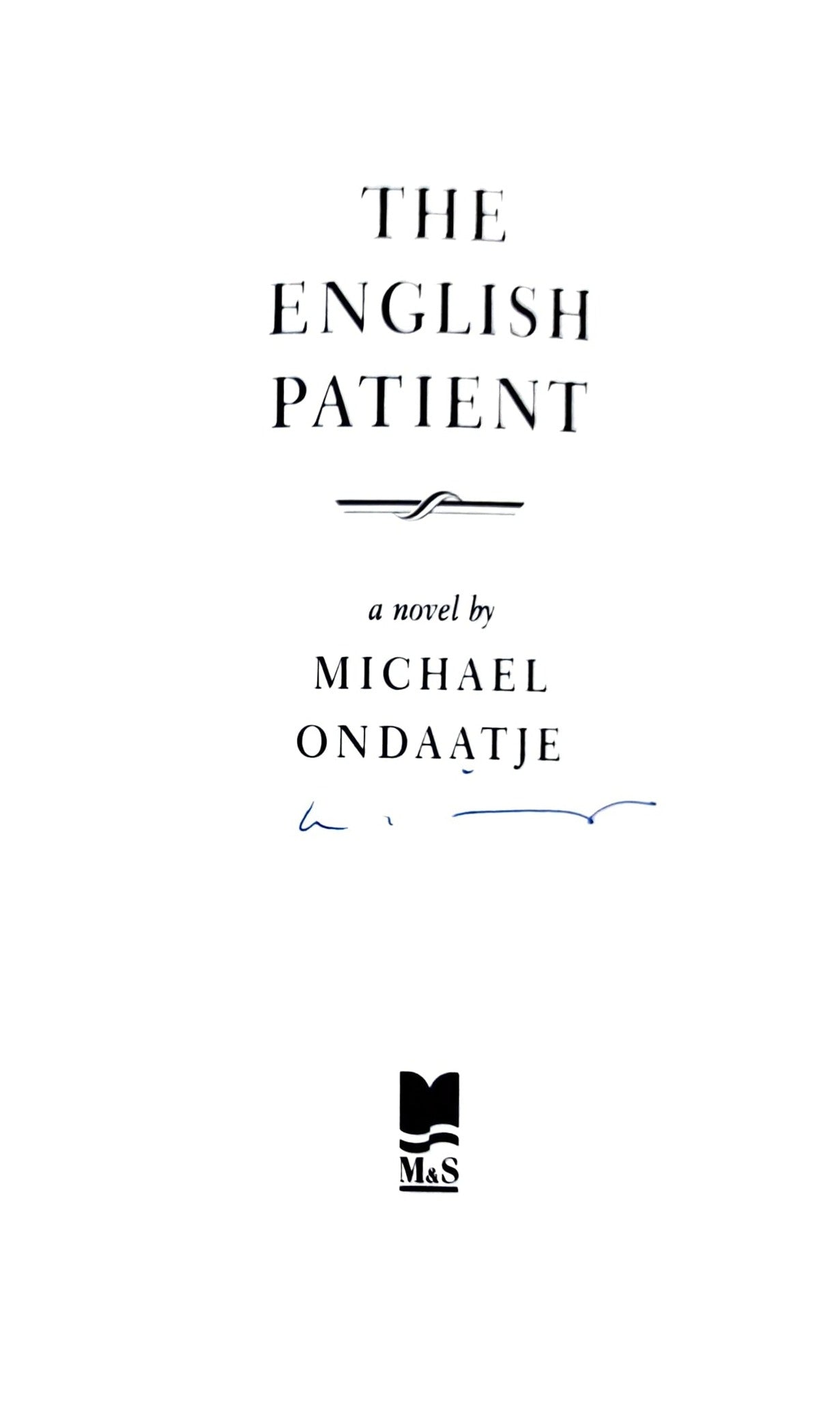 The English Patient by Michael Ondaatje