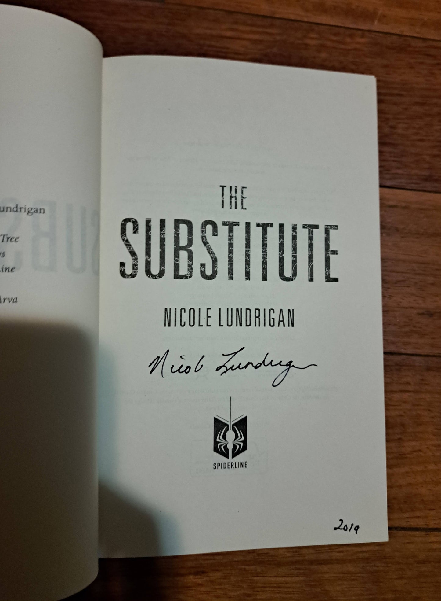 The Substitute by Nicole Lundrigan